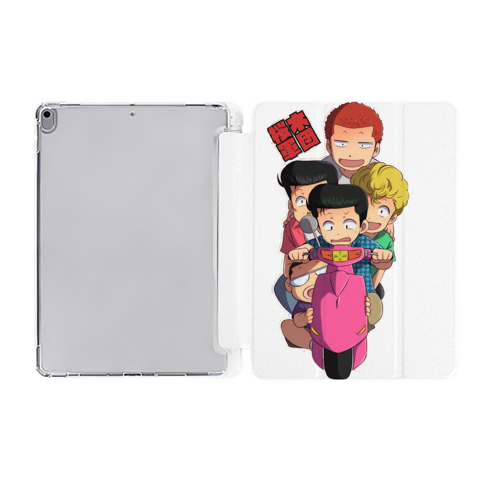 （画像用） SLAM DUNK／スラムダンク IPad ケース ペン収納付き 三つ折りスタンド PUレザー×シリコン 対応機種9.5/10.5/10.9インチ